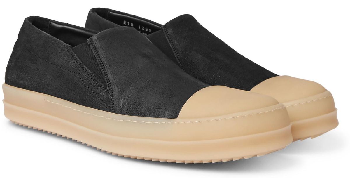 sneakers with rubber toe cap