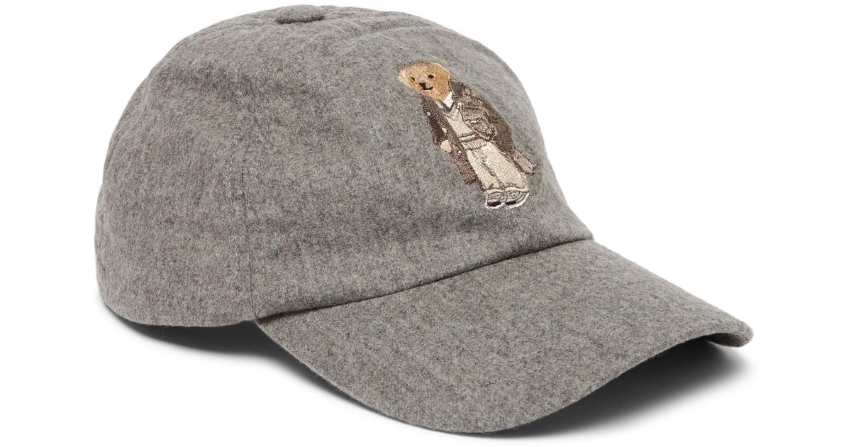 Wool Toggle-Coat Bear Flannel Cap 