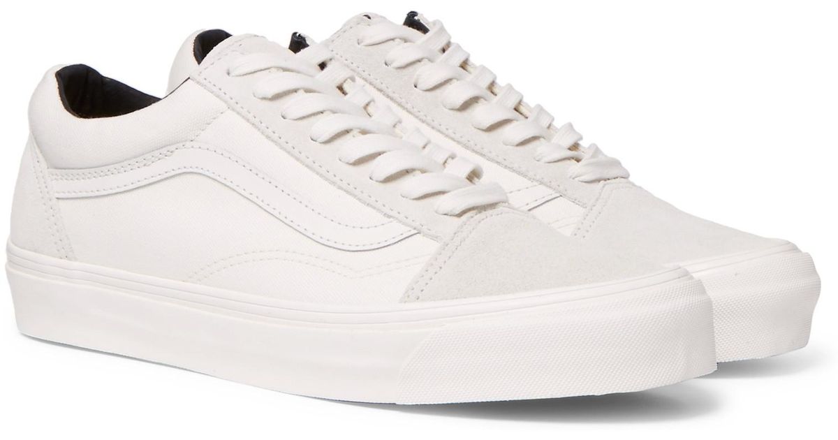 white suede vans