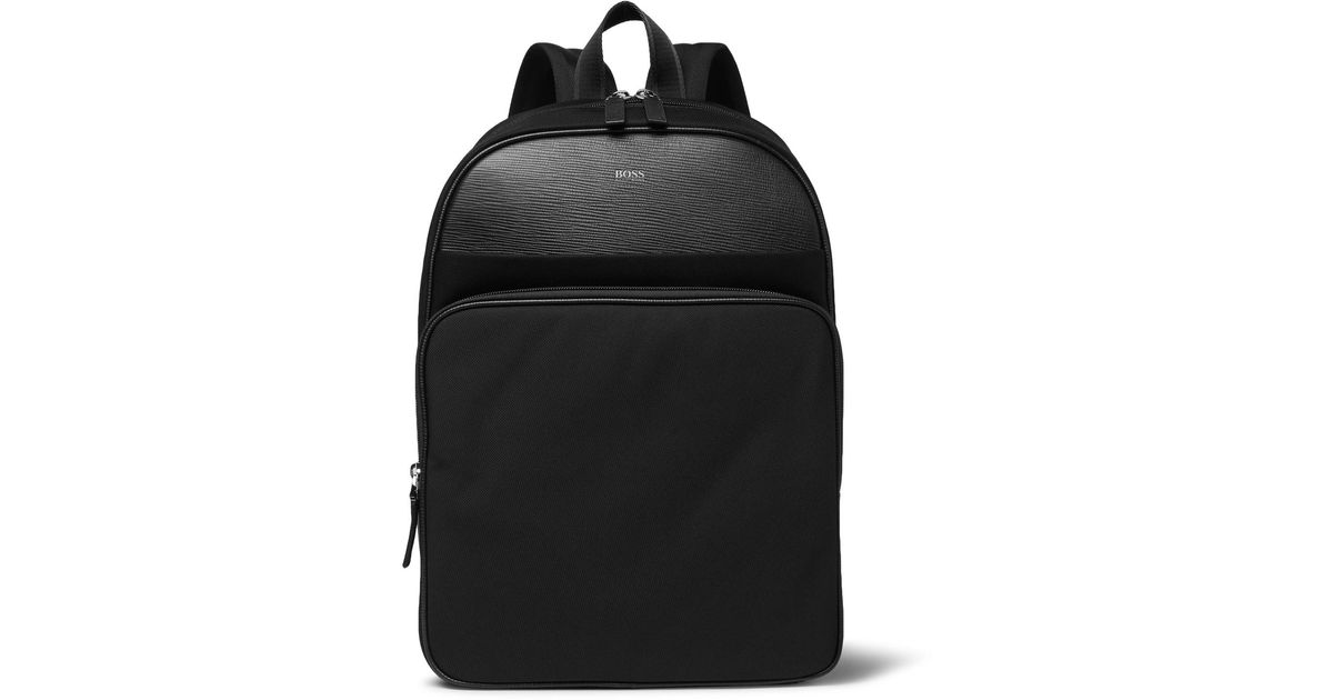 BOSS by HUGO BOSS Synthetic Meridian Crossgrain Leathertrimmed Canvas