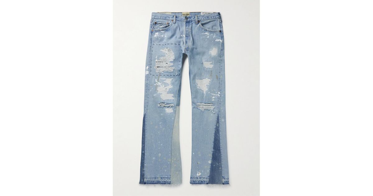 Slim Fit Distressed Jeans