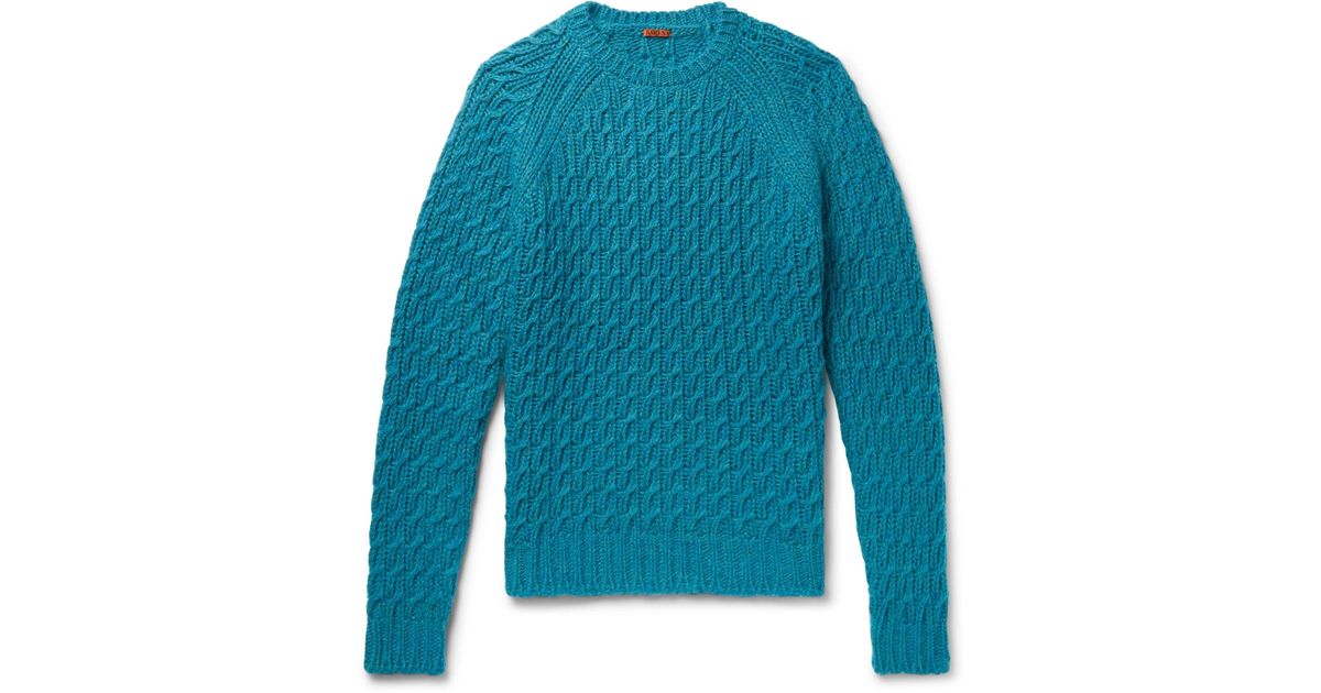 Petrol Sweater Barena knit Slim Cable fit wYAqxaHSHI