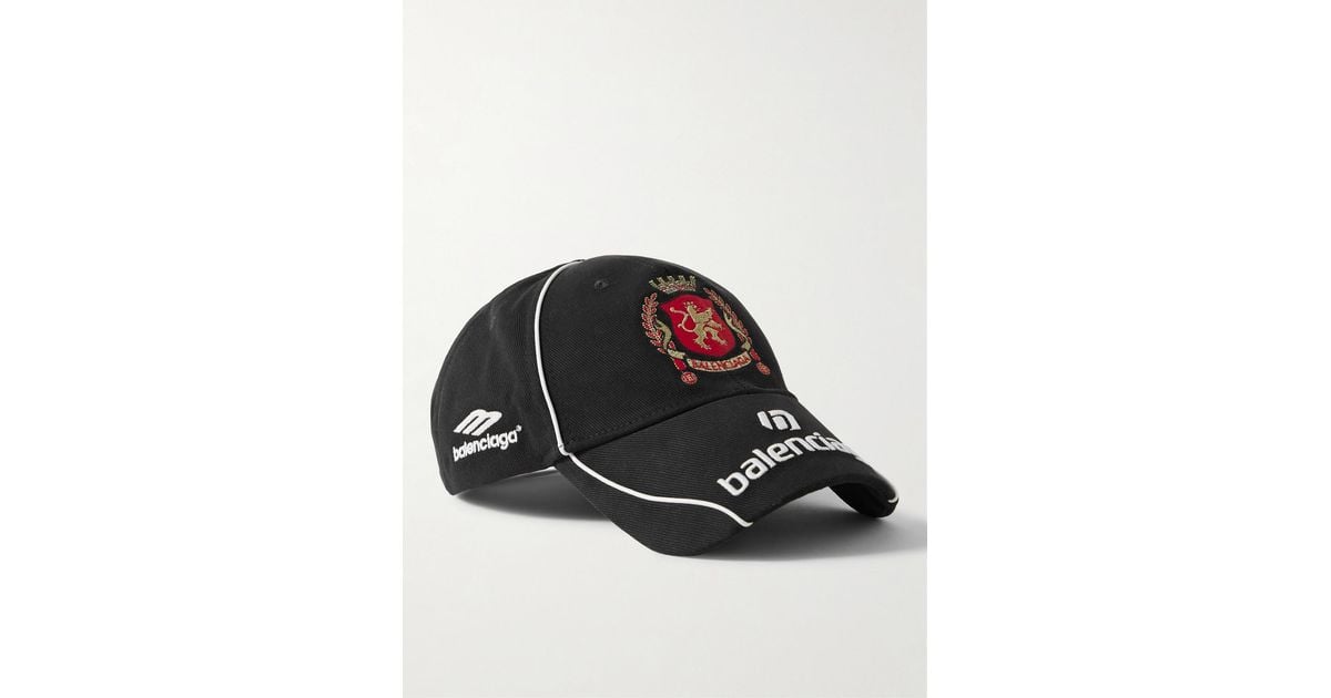 Balenciaga Paris Soccer Cap in Black for Men | Lyst Canada