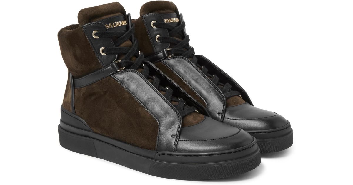 balmain high top sneakers