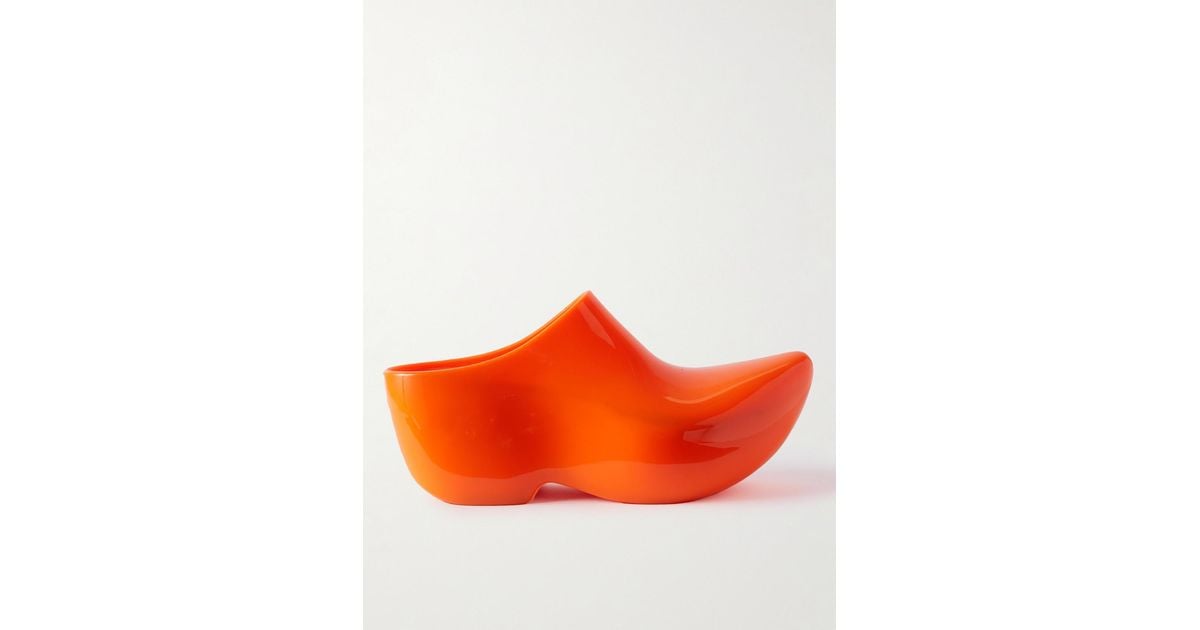 Balenciaga Technoclog Rubber Clogs in Orange for Men | Lyst UK
