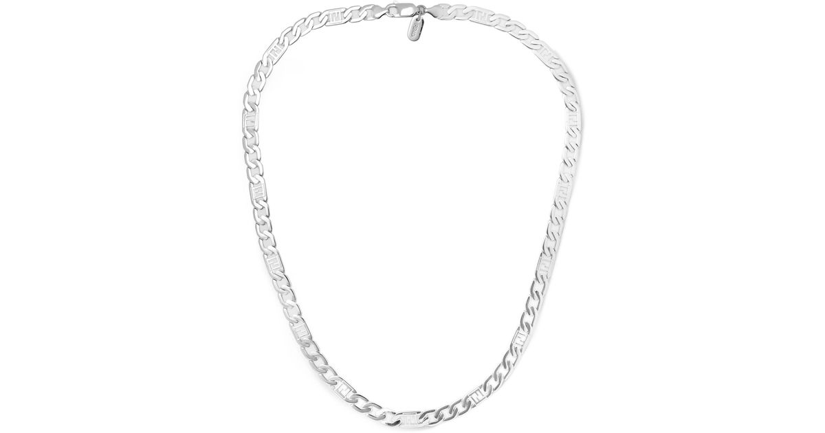 Fendi Palladium-plated Chain in Silver 