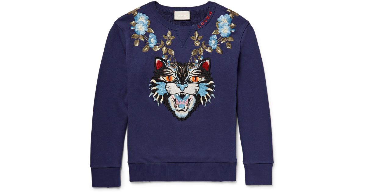 gucci angry cat sweatshirt