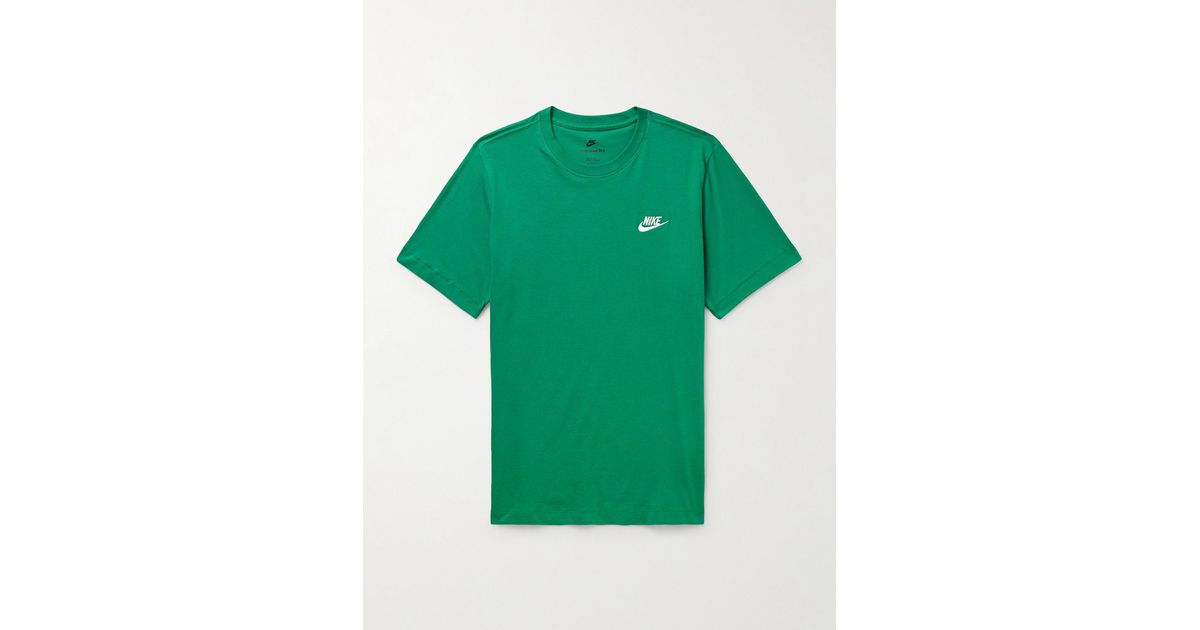 Nike Sportswear Premium Essentials Logo-embroidered Cotton-jersey