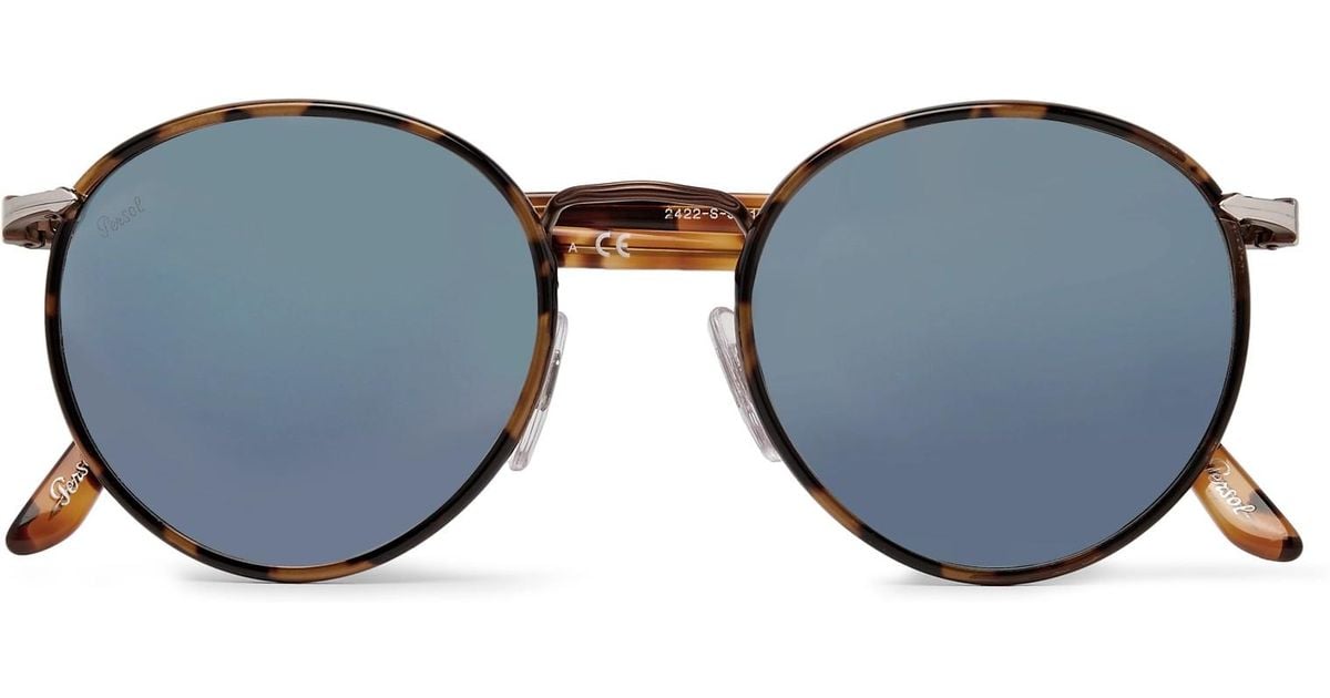 persol round frame sunglasses