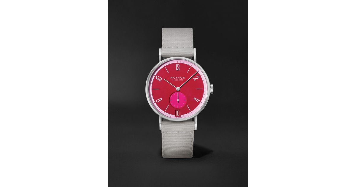 Nomos Tangente 38 Date Chili Limited Edition Hand-wound