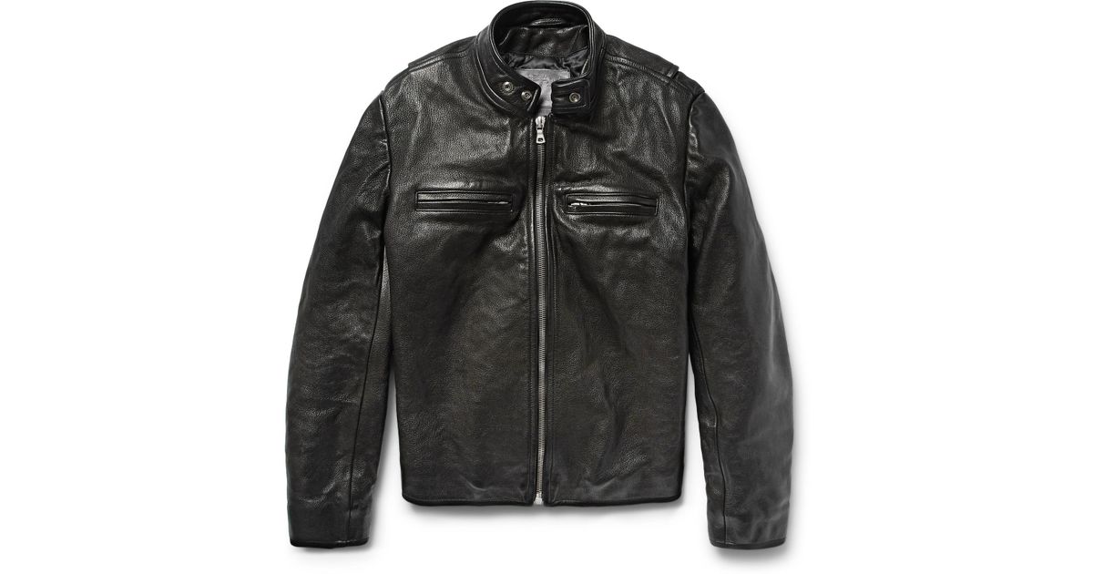 Jean Shop Full-grain Leather Café Racer 