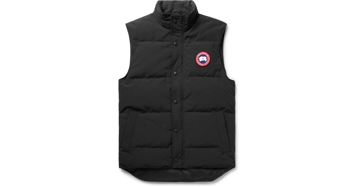 Canada Goose Goose Garson Slim-fit Quilted Shell Down Gilet in Black
