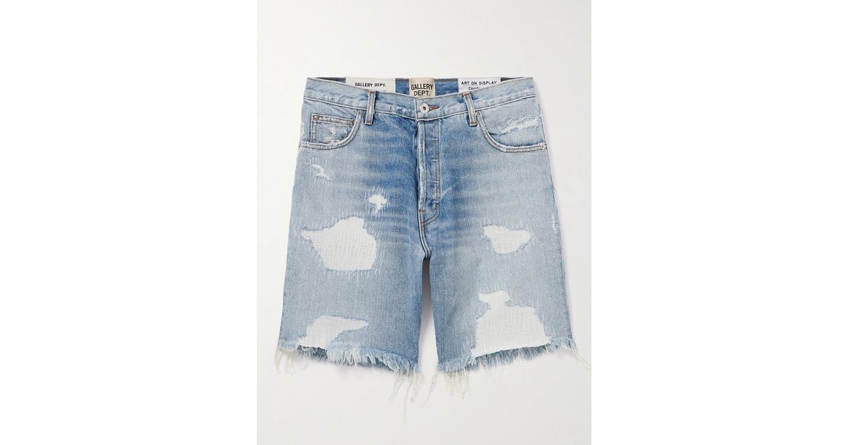 GALLERY DEPT. Indiana Slim-Fit Straight-Leg Distressed Denim  