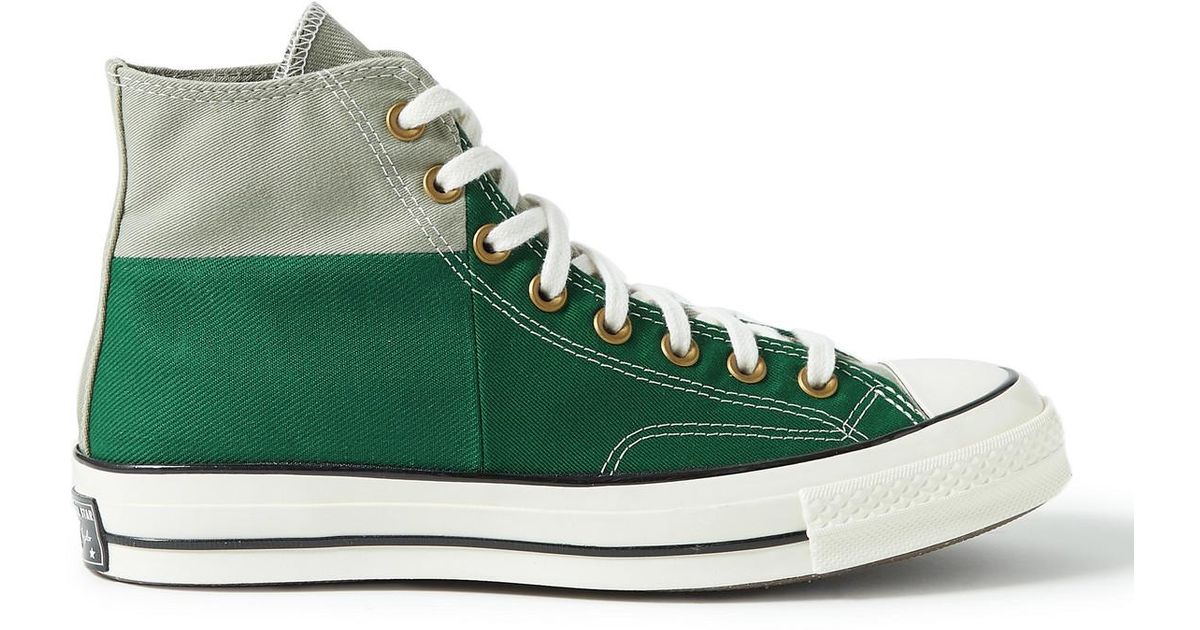 Converse Chuck 70 Colourblock Recycled Canvas Hightop Sneakers in