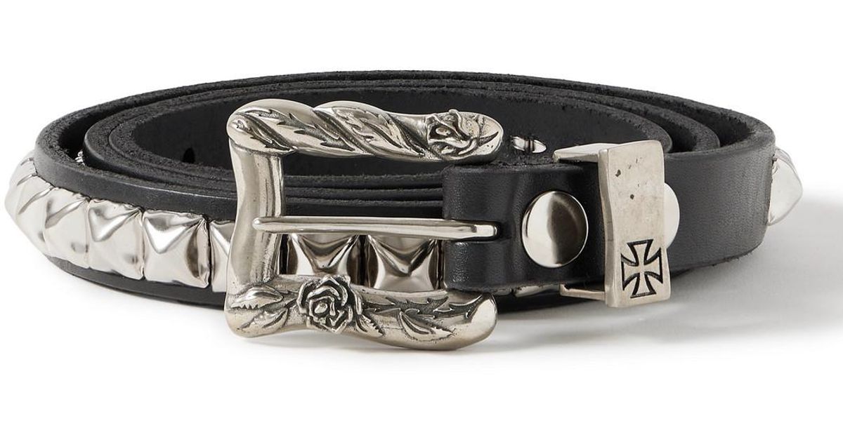 Enfants Riches Deprimes 2Cm Studded Leather Belt in Black for Men