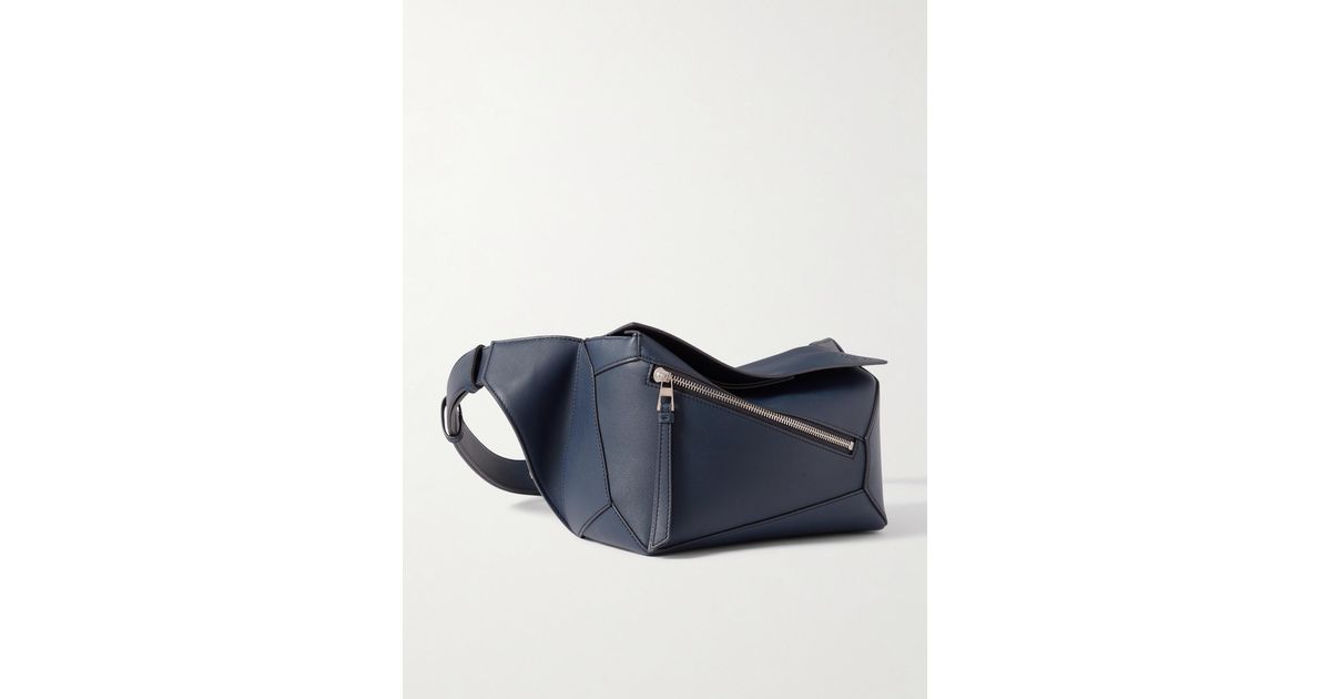 ショルダーバッグ LOEWE BLUE LEATHER SMALL PUZZLE BELT BAG ショルダーバッグ LOEWE BLUE LEATHER SMALL PUZZLE BELT BAG