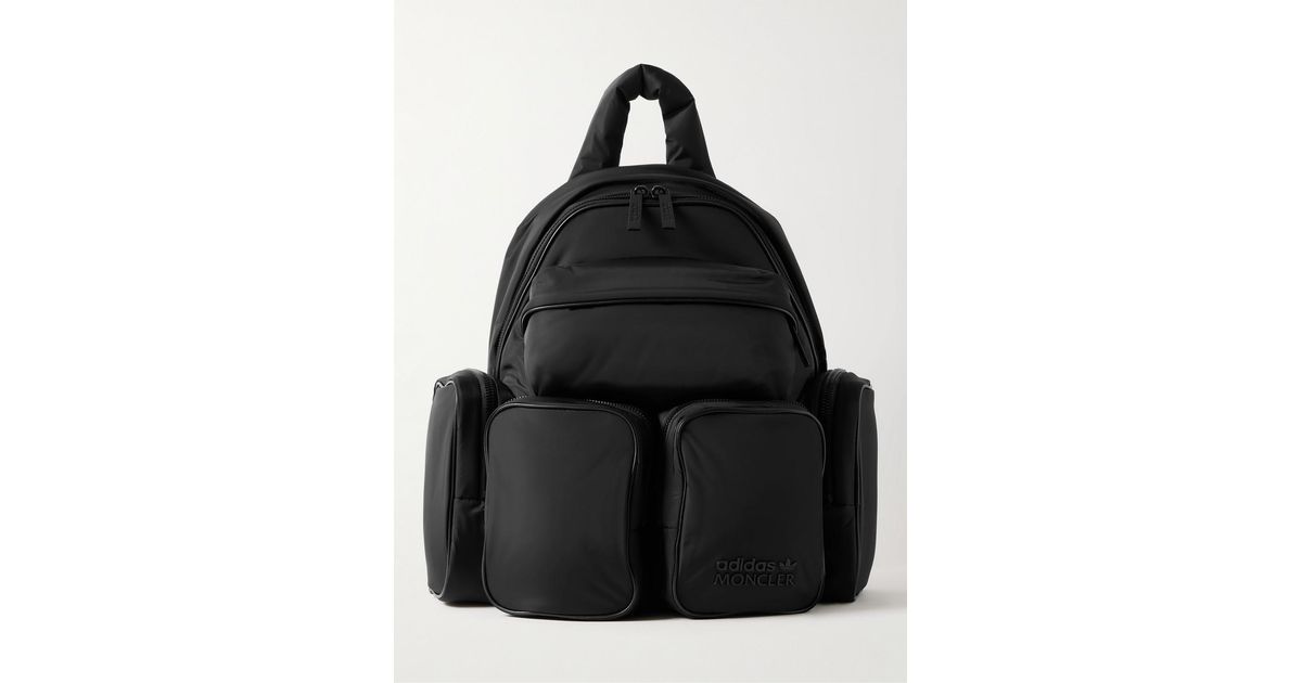 Moncler Genius Adidas Originals Leather-trimmed Padded Shell Moncler Genius Adidas Originals Leather-trimmed Padded Shell