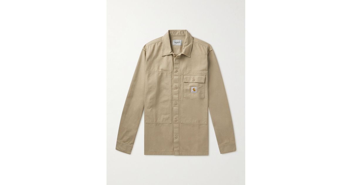 Carhartt WIP Charter Garment-dyed Organic Cotton-twill Overshirt in
