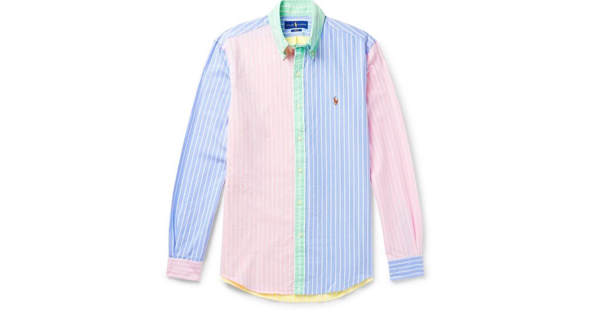 Polo Ralph Lauren Classic Fit Oxford Color-Block Shirt