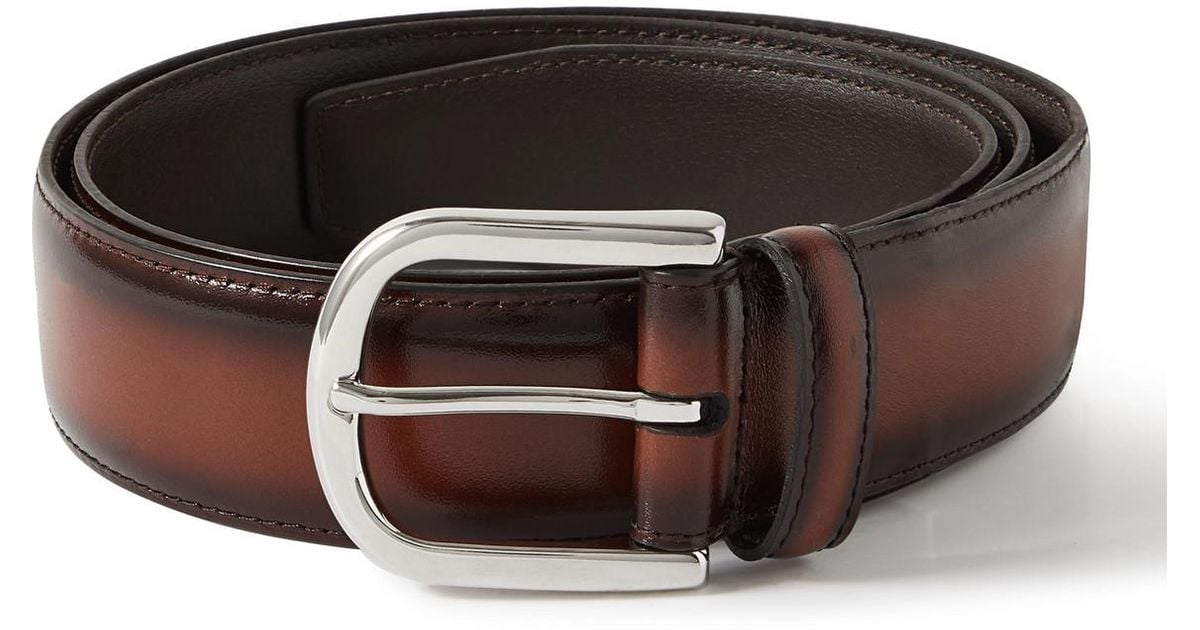 3cm Dark-Brown Leather Belt