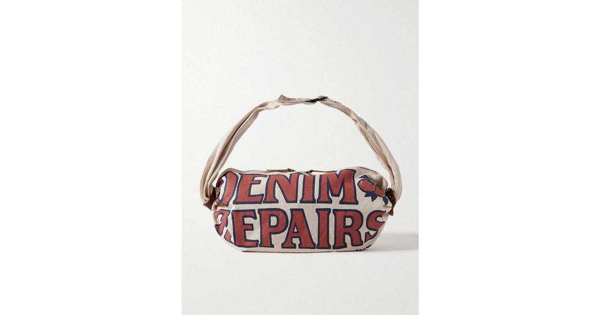 バッグ KAPITAL 8 Canvas Snufkin Bag KAPITAL 8 Canvas Snufkin Bag in Beige | SVD USA