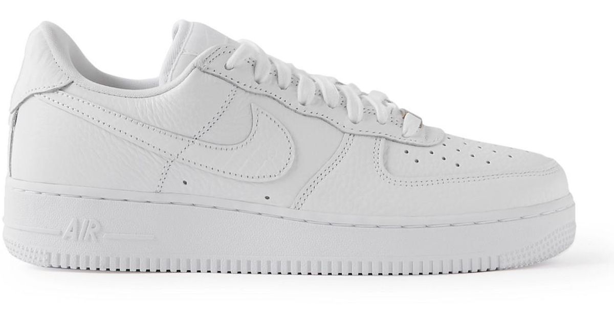Nike Air Force 1 07 Craft Full-grain Leather Sneakers in White for Men -  Lyst