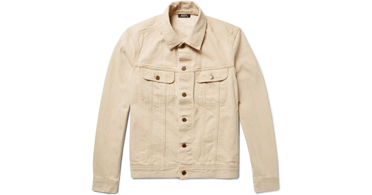 trucker jacket beige