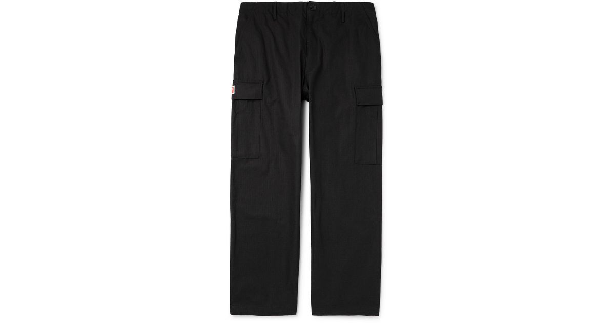 Straight-Leg Cotton-Ripstop Cargo Trousers