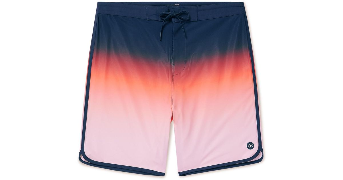 Outerknown Tasty Scallop Mid-length Printed Recycled-shell Swim Shorts ...
