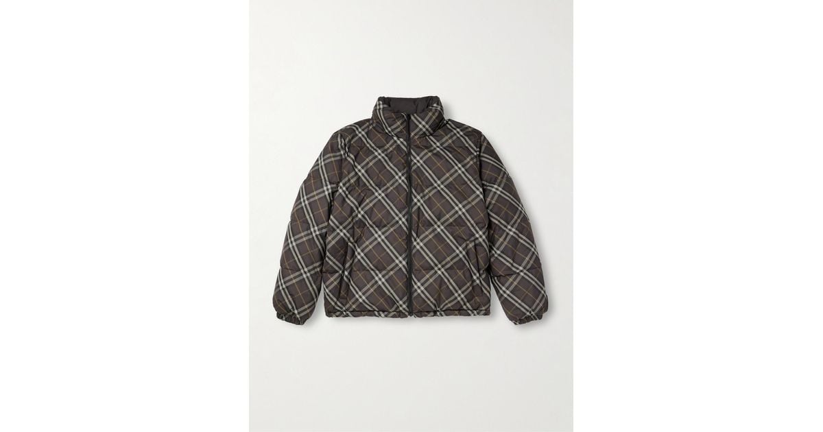 Piumino Reversibile da Uomo di Burberry in Grigio Lyst