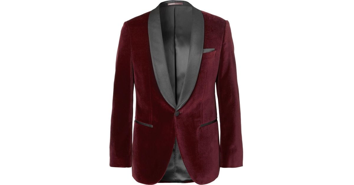 hugo boss burgundy suit