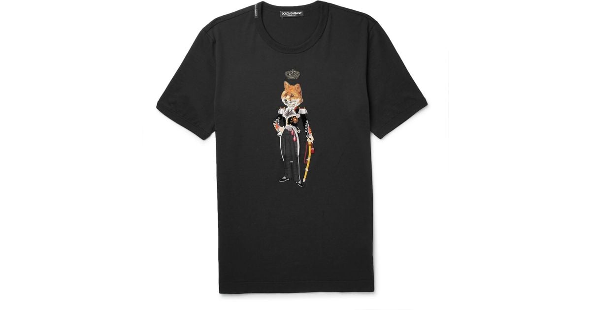 dolce gabbana fox t shirt