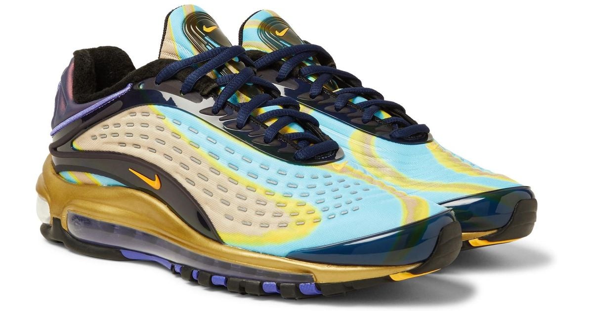 Nike Air Max Deluxe Rubber-trimmed Mesh Sneakers in Navy (Blue) for Men - Lyst