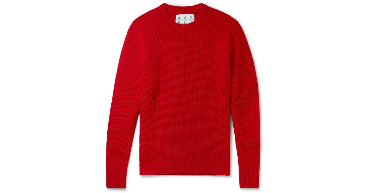 barbour tynedale crew neck sweater