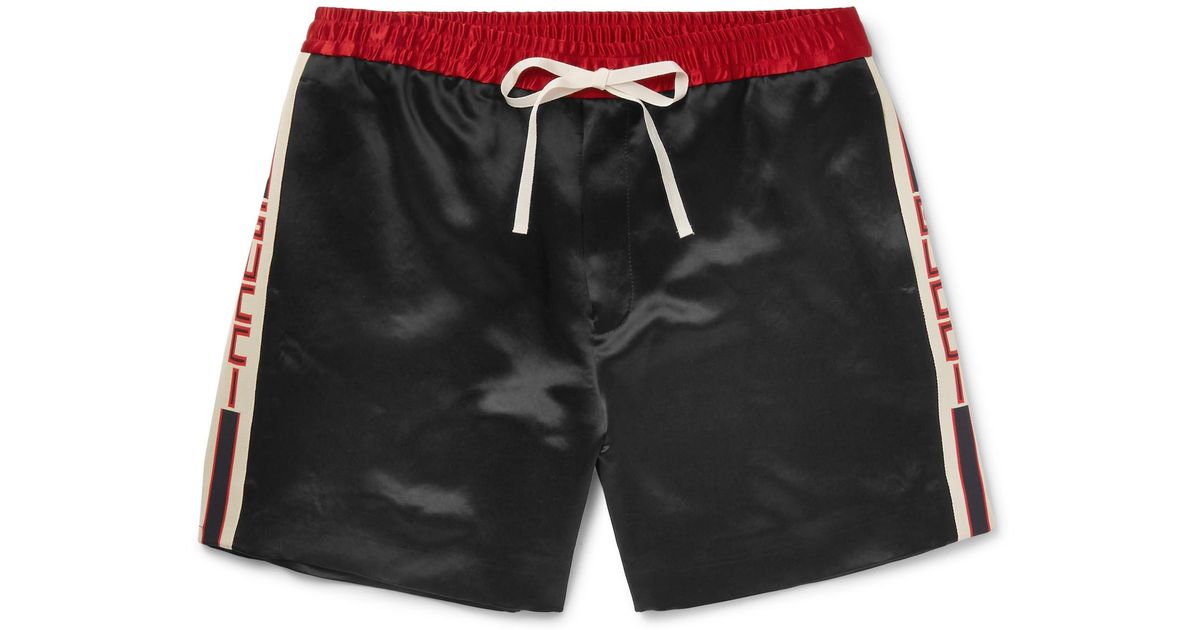 gucci satin shorts