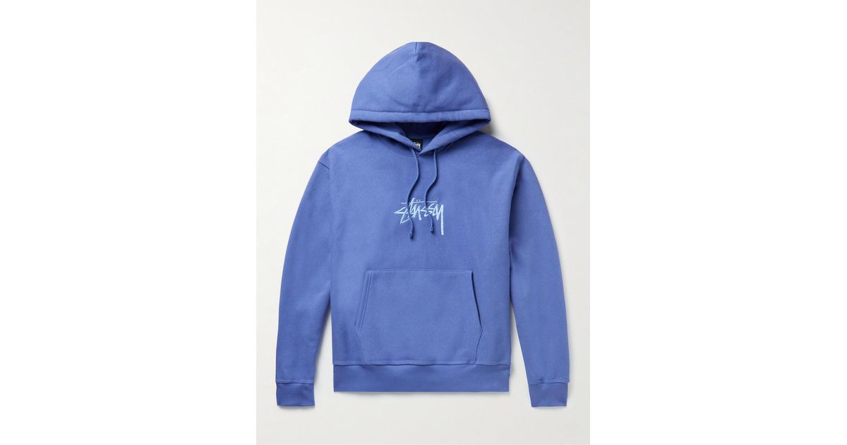 Light blue top stussy hoodie
