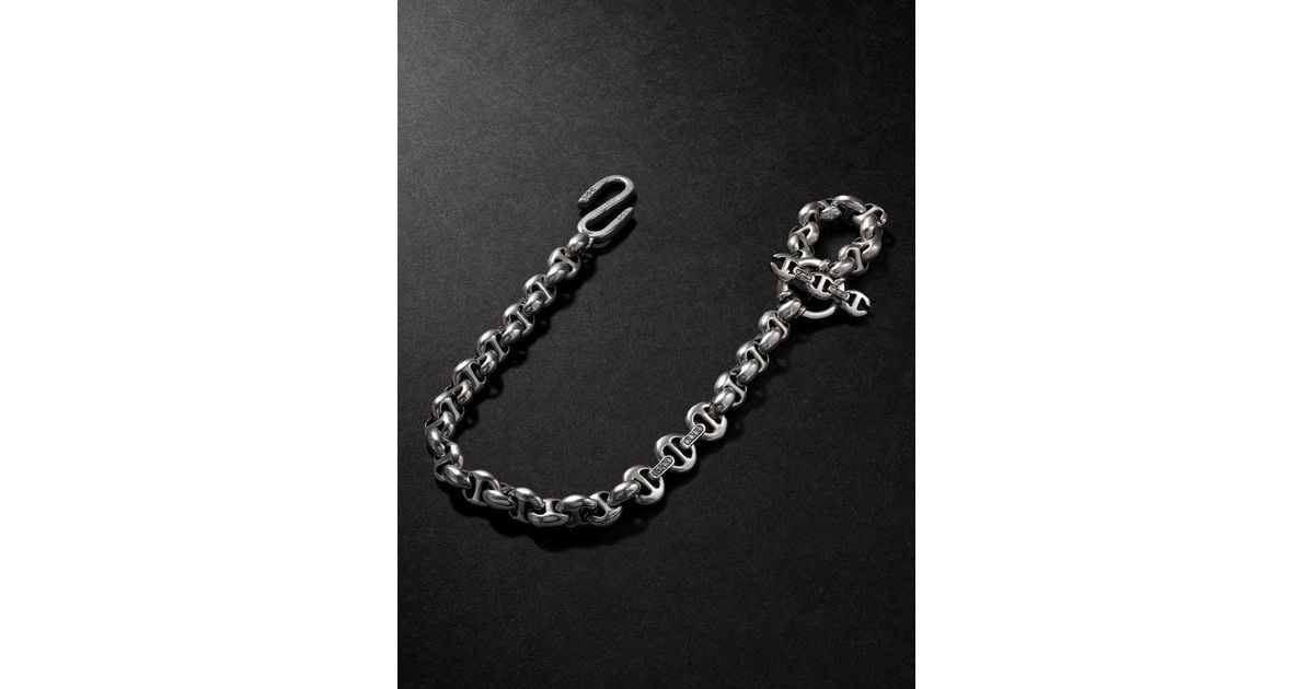 Hoorsenbuhs Open-linktm Sterling Silver Diamond Wallet Chain in