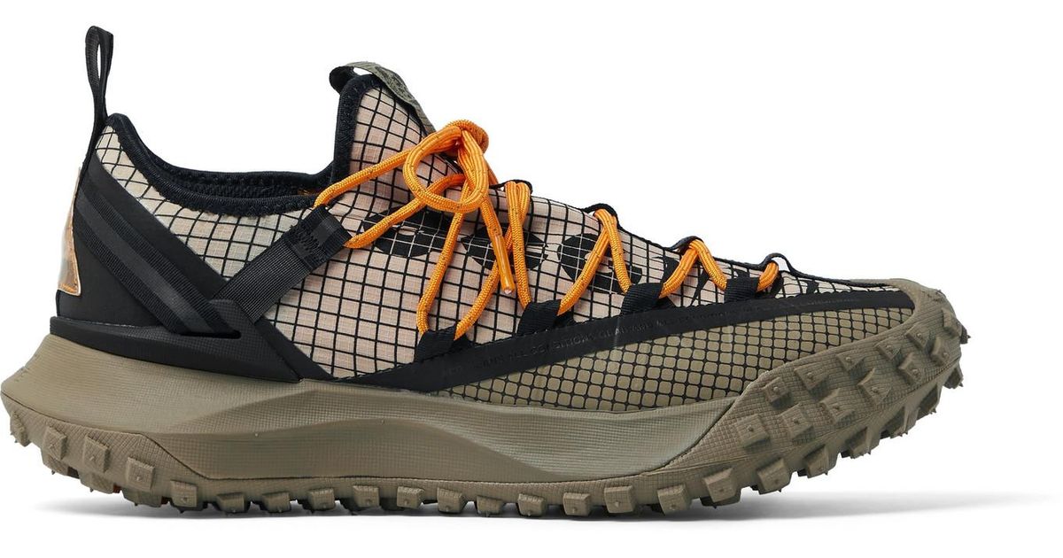 Nike Acg Mountain Fly Rubber-trimmed Gore-tex Sneakers in Brown for Men ...