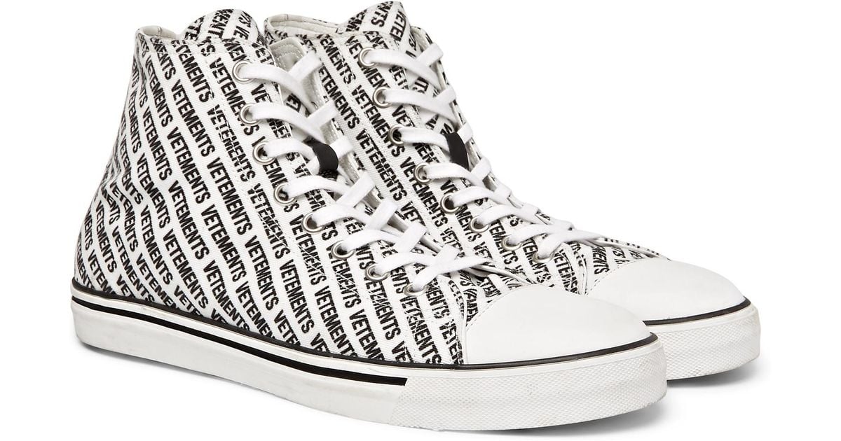 printed high top sneakers