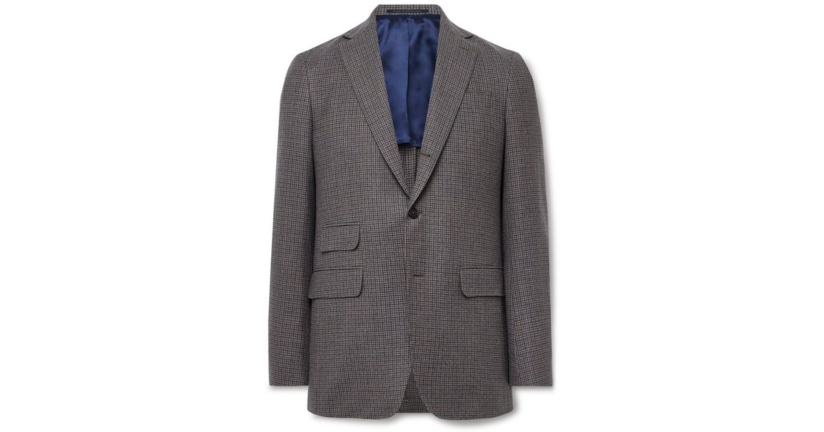 Sid Mashburn Virgil No.2 Slim-fit Checked Wool Hopsack Blazer in Gray ...
