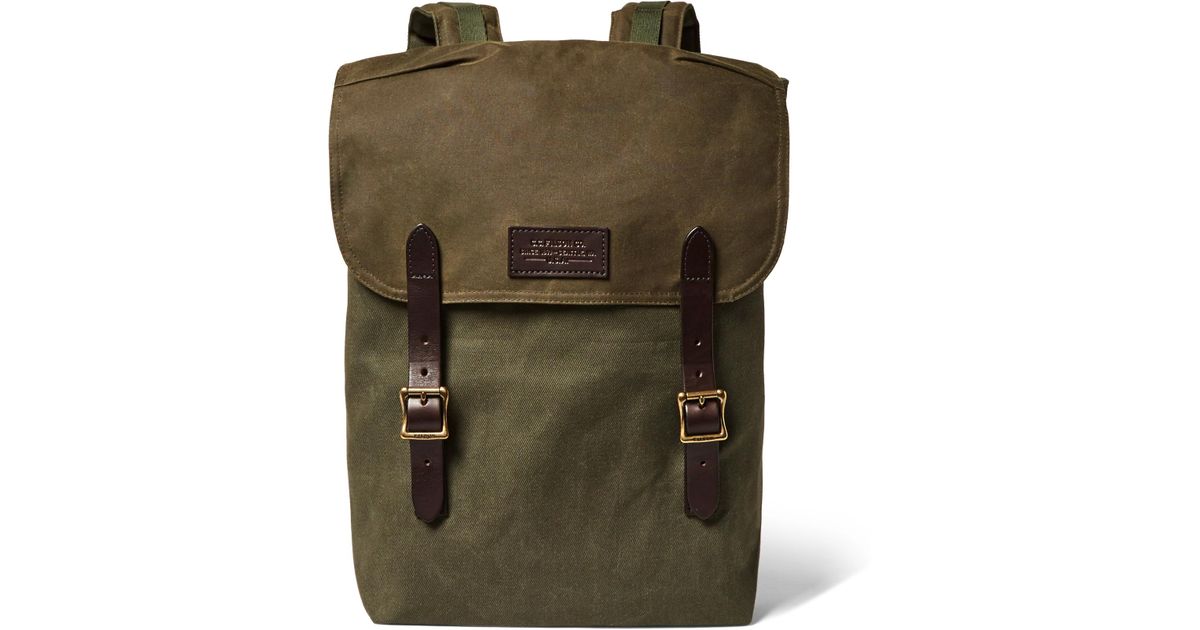 filson leather backpack