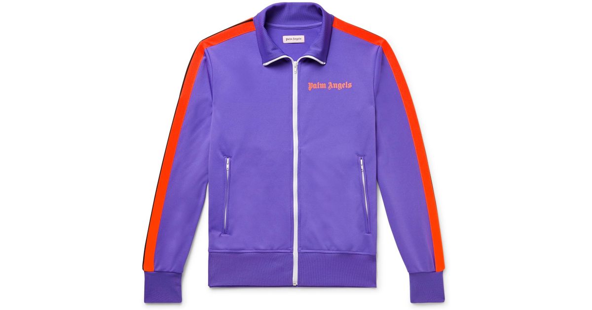 purple and orange jacket