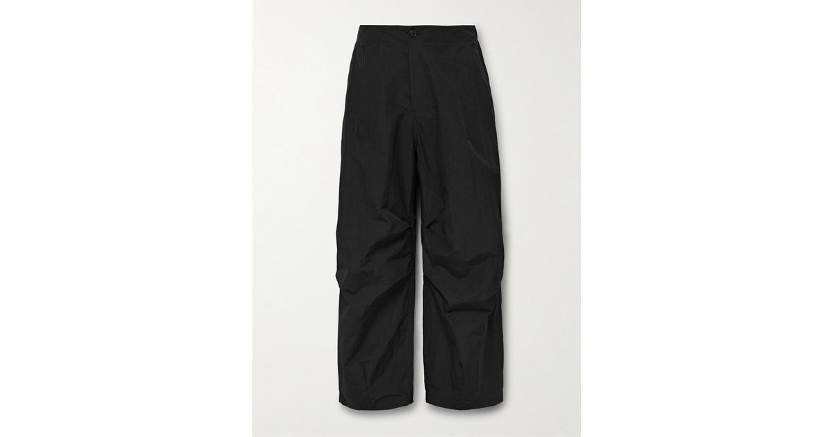 AMOMENTO Ripstop Fatigue Pants ブラック M Amomento Drawstring Wide Fatigue Pants Black