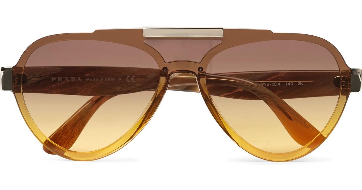 prada sunglasses aviator style