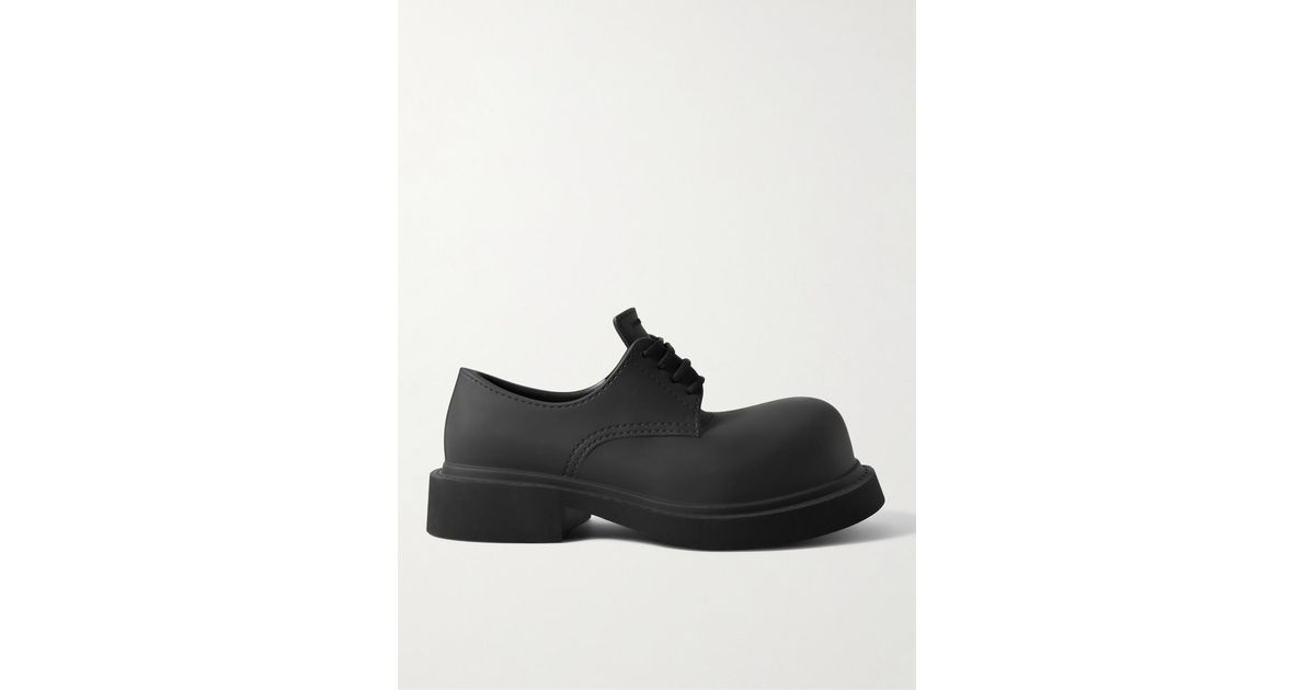 Balenciaga Rubber Derby Shoes in Black for Men | Lyst Australia