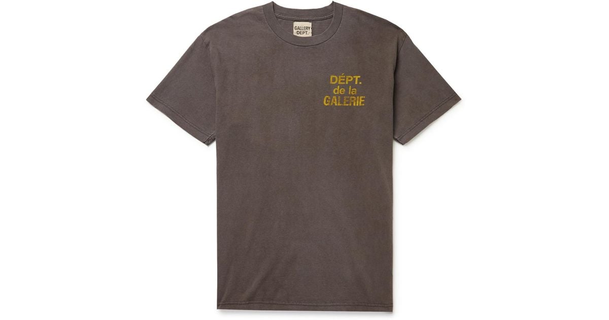 T-shirt Gallery Dept Marron à Flocage - Taille L - Neuf Avec étiquettes