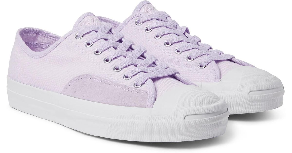 converse lilac suede