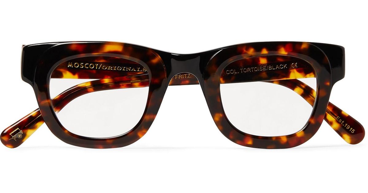 Moscot Fritz Round-frame Tortoiseshell Acetate Optical Glasses in Brown for  Men - Lyst