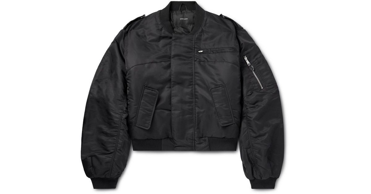 Entire studios A-2 Oversized Cropped Nylon-twill Bomber Jacket in
