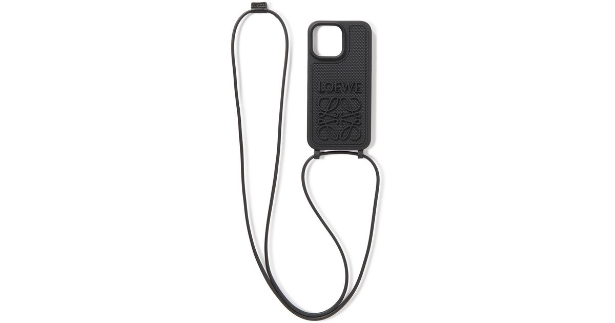 LOEWE iPhone14Pro Max ケース ブラック LOEWE ロエベ iPhone 14 pro max ケース ブラック